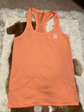 Lululemon Swiftly Tech with orange theory logo